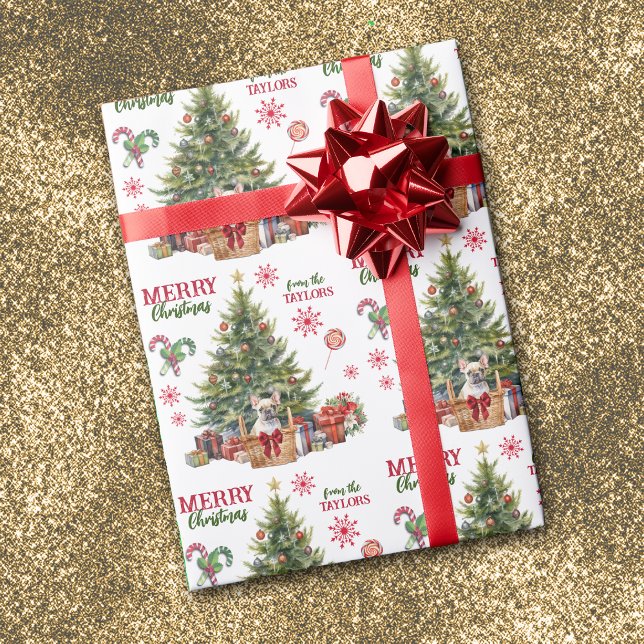 Puppenkörbe unter der Weihnachtsbaume Geschenkpapier (Von Creator hochgeladen)