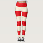 Puppenkostüm Leggings<br><div class="desc">Rag Doll Kostüme Leggings in roten und weißen Streifen,  perfekt für Ihre krasse Puppenkleidung Halloween</div>