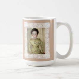 Puppenliebhaber haben mehr Spaß bei der französisc Kaffeetasse