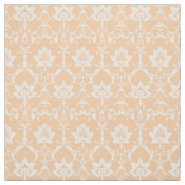 Puppenskala Renaissance Damask, Sherbert Orange Stoff