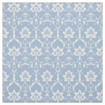 Puppenskala Renaissance Damask, Sky Blue