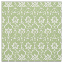 Puppenskala Renaissance Damask, Spring Green Stoff