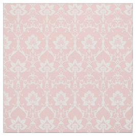 Puppenskala Renaissance Damask, zartes Rosa Stoff