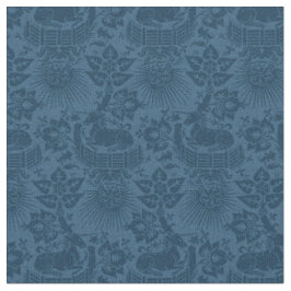 Puppenskala Renaissance Einhorngarten, Blau Stoff