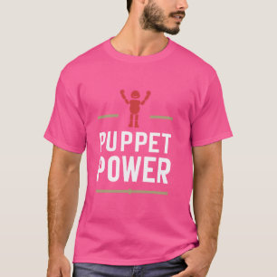 Puppet Mastery Shadow Play Ventriloquist-Darbietun T-Shirt