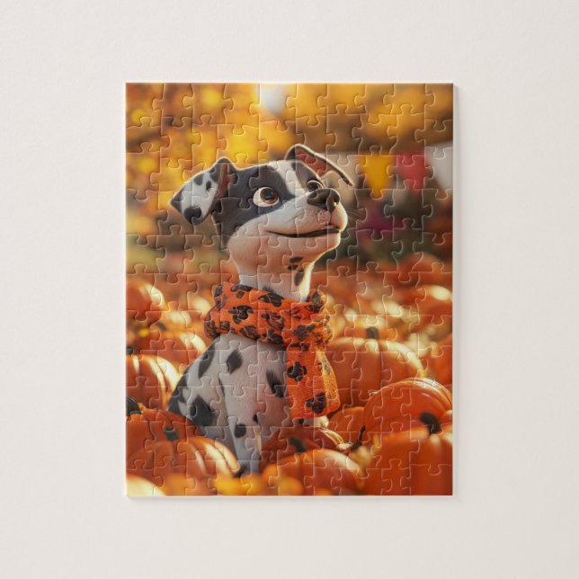 Puppy and Pumpkins Puzzle (Vertikal)