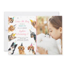 Puppy Anniversaire Invitation Chien Party Pawty Gi