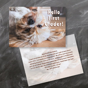 Puppy Bienvenue de retour aux cartes de message de