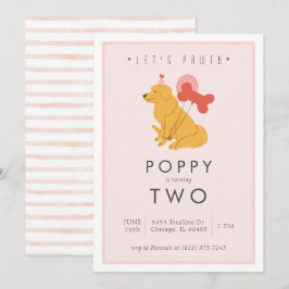 Puppy Birthday Party Invitation - Personnalisable