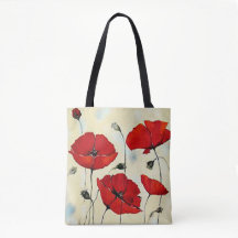 Puppy-Blume-Malerei-Totbeutel