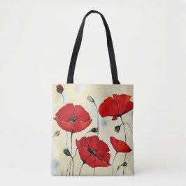 Puppy-Blume-Malerei-Totbeutel Tasche