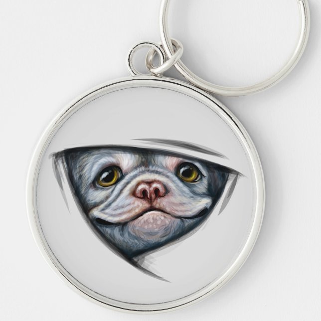 Puppy Bulldog Schlüsselanhänger (Vorne)