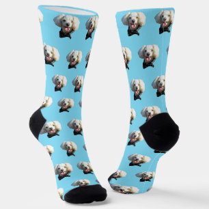 Puppy Dog Benutzerdefiniertes Foto Muster Socken