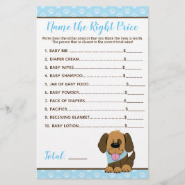 Puppy Dog Boy Baby Dusche Preis Richtiges Spiel