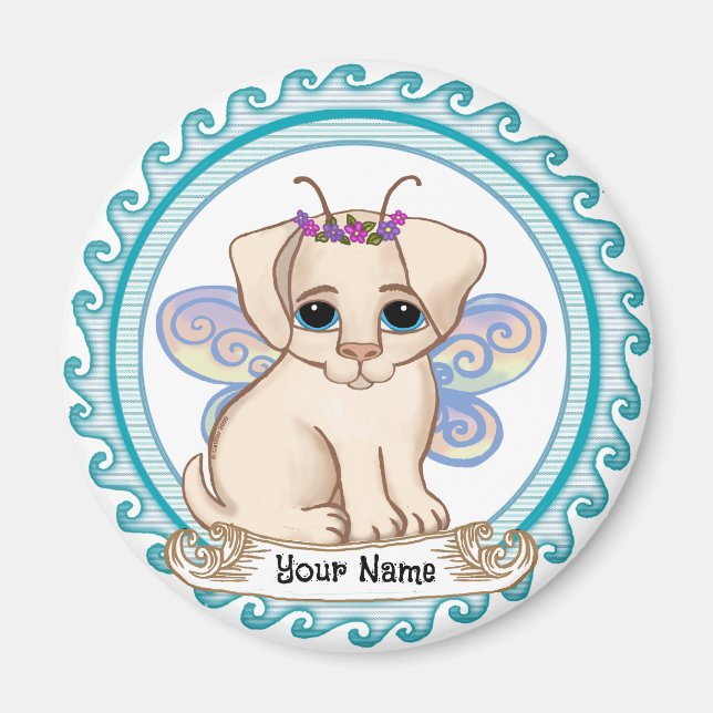 Puppy Dog Fairy Magnet (Vorne)