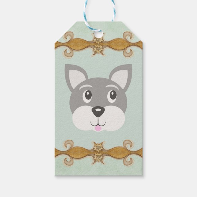 Puppy Dog Geschenkmarke Geschenkanhänger (Vorderseite)