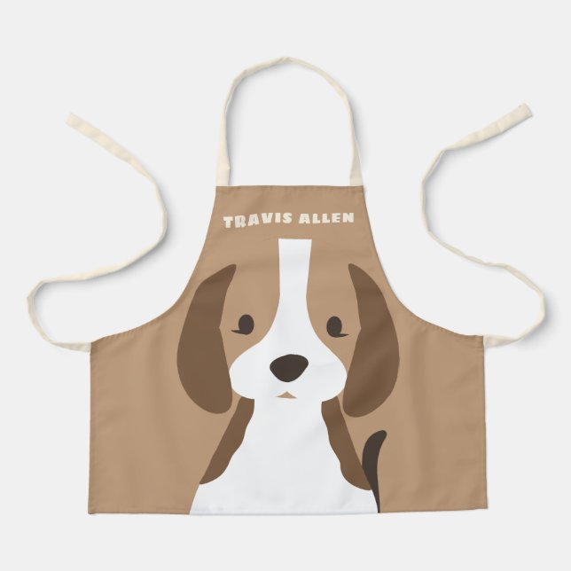 Puppy Dog Niedlich Children's Art & Cooking Schürze (Vorderseite)