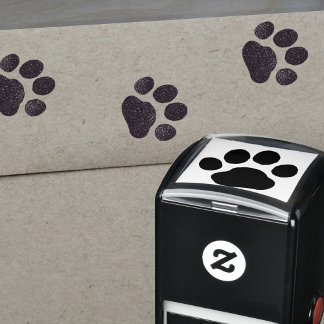 Puppy Dog oder Kitty Cat Niedlich Paw drucken Permastempel