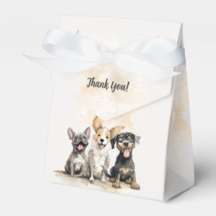Puppy Dog Schwanzes Kinderdusche Danke Geschenkschachtel