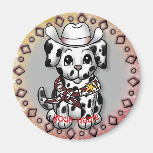Puppy Dog Sheriff Magnet