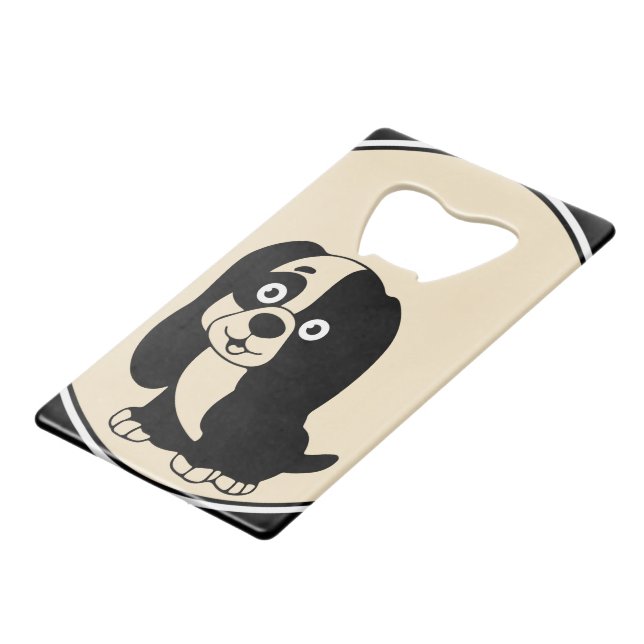 Puppy-Flasche-Öffnung Geldbeutel Flaschenöffner (Rückseite Schrägansicht)
