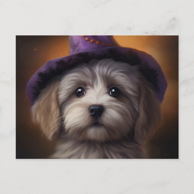 Puppy-Halloween-Postkarten Postkarte (Vorderseite)