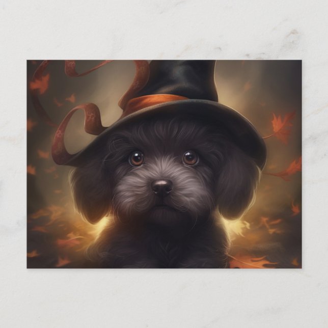Puppy-Halloween-Postkarten Postkarte (Vorderseite)