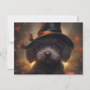 Puppy-Halloween-Postkarten Postkarte