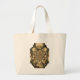 Puppy Kaleidoskop Art Print Jumbo Stoffbeutel