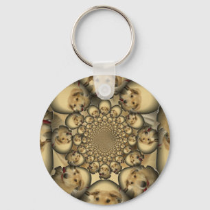 Puppy Kaleidoskop Art Print Schlüsselanhänger