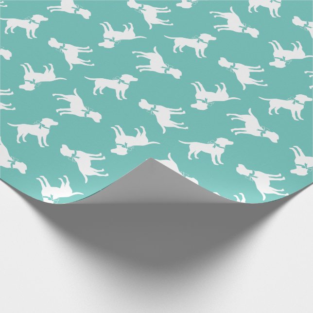 Puppy-Labrador-Hund Geschenkpapier (Ecke)