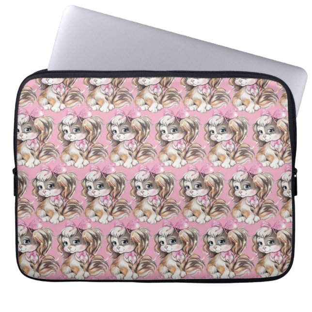 Puppy Laptop Sleeve (Vorderseite)