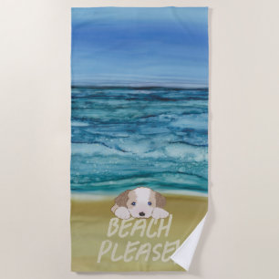 Puppy Liebe Beach Handtuch
