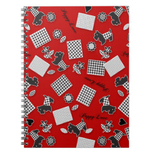 Puppy Liebe Scotty Terrier Red Notizblock