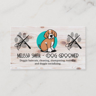 Puppy-Logo   Scherenkamm   Groomer Visitenkarte