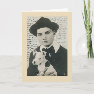 Puppy Love Carte d'anniversaire Vintage