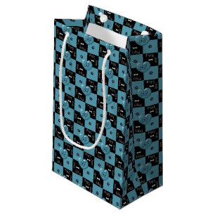Puppy Lover Karos Blue 02-GIFT BAG S Kleine Geschenktüte