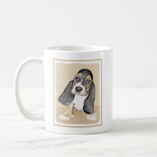Puppy-Malerei im Basset-Hund - Original Hundeschic Kaffeetasse