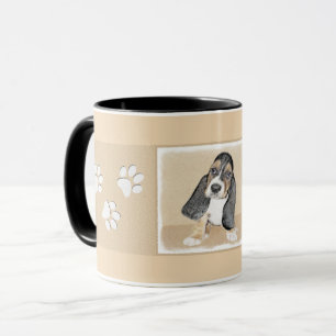 Puppy-Malerei im Basset-Hund - Original Hundeschic Tasse
