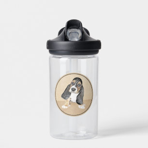 Puppy-Malerei im Basset-Hund - Original Hundeschic Trinkflasche