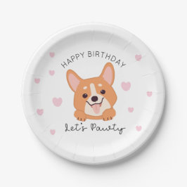 Puppy Paper Tellers Lasse Pawty Party Tableware Pappteller