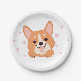 Puppy Paper Tellers Lasse Pawty Party Tableware Pappteller