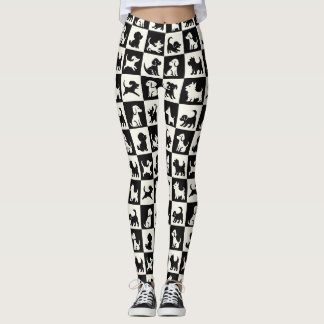 Puppy Parade Checkmate Leggings