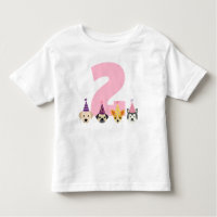 Puppy Party Girl Geburtstagsgeschenk - Shirt - Ros