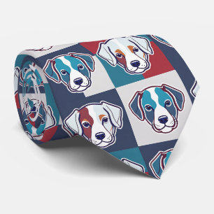 Puppy Pattern Neck Tie Krawatte