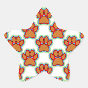 Puppy Paws Stern-Aufkleber