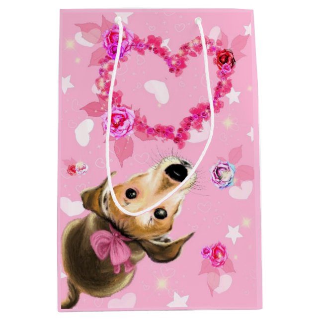 Puppy-Pet-Geschenktasche Mittlere Geschenktüte (Vorderseite)