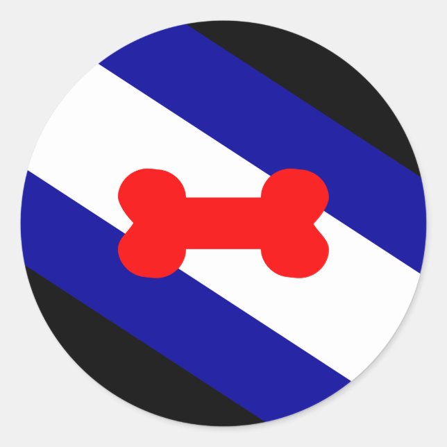 Puppy Play Pride Flag  Runder Aufkleber (Vorderseite)