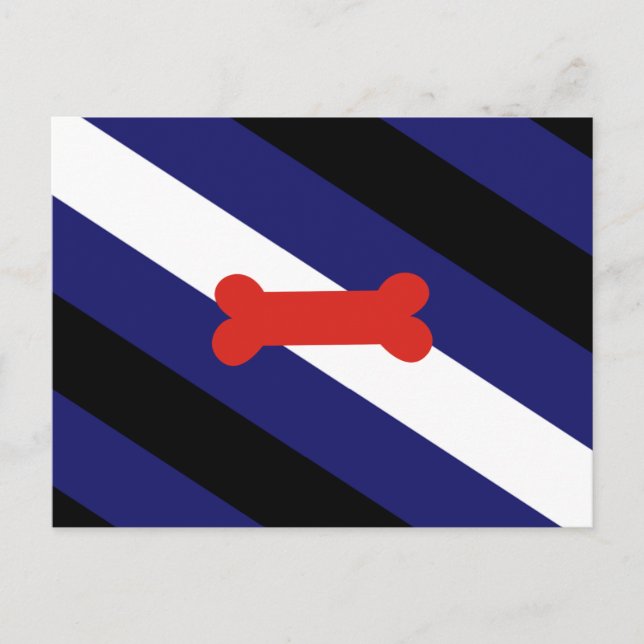 Puppy Play Pride-Flagge Postkarte (Vorderseite)