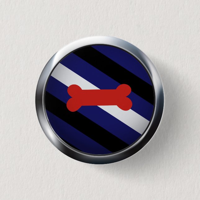 PUPPY PLAY PRIDE MEDALLION BUTTON (Vorderseite)